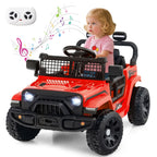 SEDOL 12V Electric Ride-On Truck for Kids with Parental Remote Control Dual 25W Motors All-Terrain Shock Absorbers LED Headlights and Soft-Start Safety System