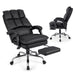 Ergonomic Adjustable High Back Rolling Computer Chair with Retractable Footrest