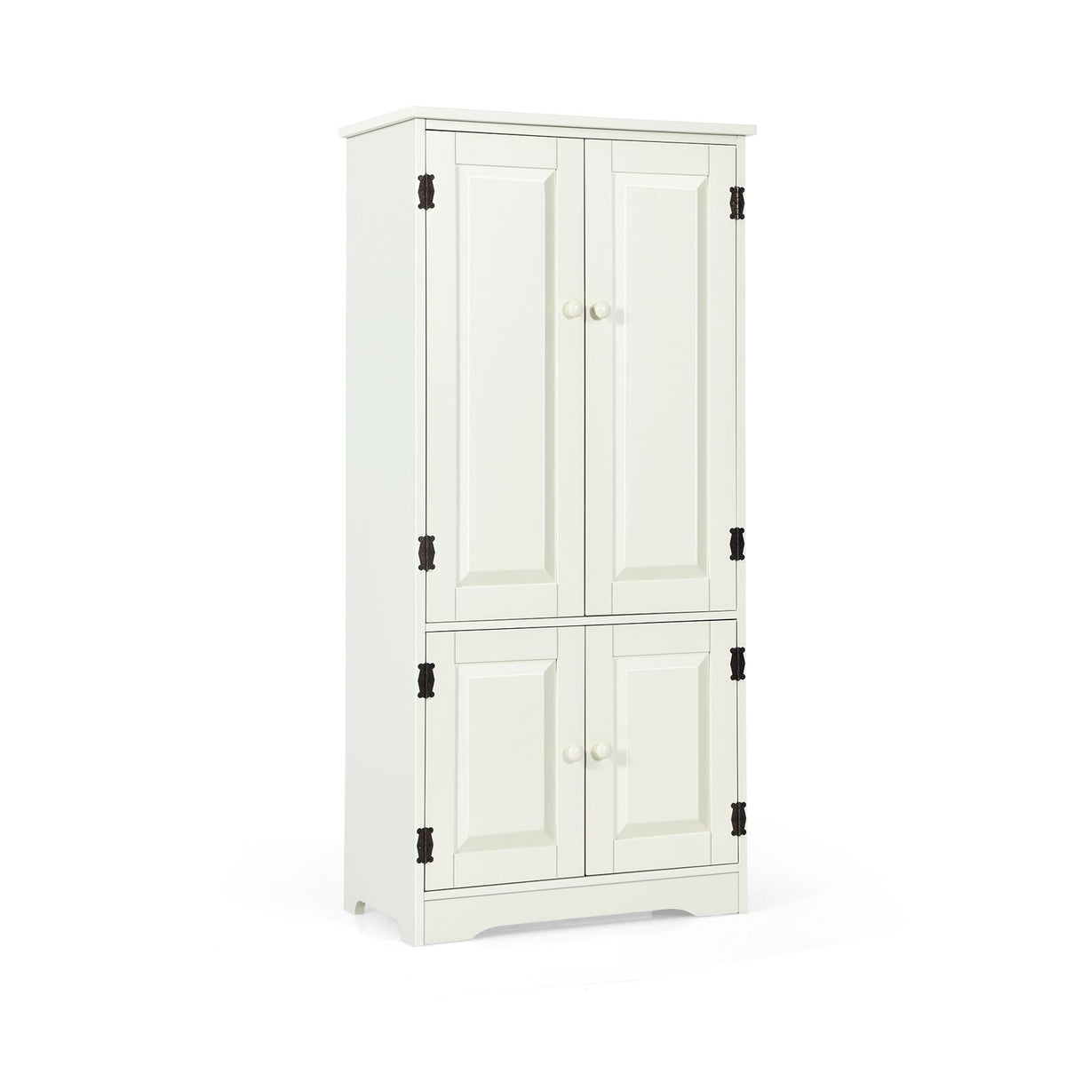 Antique Wooden Storage Cabinet Cupboard Shelf