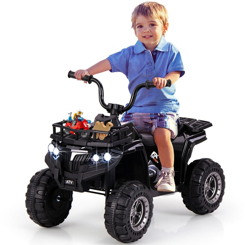 6V Kids Quad Ride-On – One-Button Start ATV with Tread Tires & MP3 Player