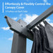 3x4m Outdoor Retractable Pergola with Adjustable Sun Shade Canopy