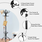 Wooden Coat and Hat Stand