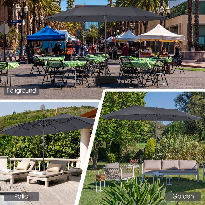 4.5m Double-Sided Outdoor Garden Parasol