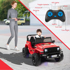SEDOL 24V Double-Seater High-Power Kids Ride-On Truck with Parental Remote Control Dual High-Speed Motors LED Light Bars and 2-Hour Long-Play Battery – 35kg Capacity