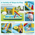 Inflatable Bouncy Castle Unit with Slide, Tunnel & Ball Pit (No Blower)