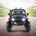 SEDOL 12V Parent-Child Ride-On Truck with 100kg High-Capacity Load High-Torque Dual Motors Parental Remote Control and Integrated Adult Seat with Folding Foot Pedals