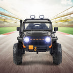 SEDOL 12V Parent-Child Ride-On Truck with 100kg High-Capacity Load High-Torque Dual Motors Parental Remote Control and Integrated Adult Seat with Folding Foot Pedals