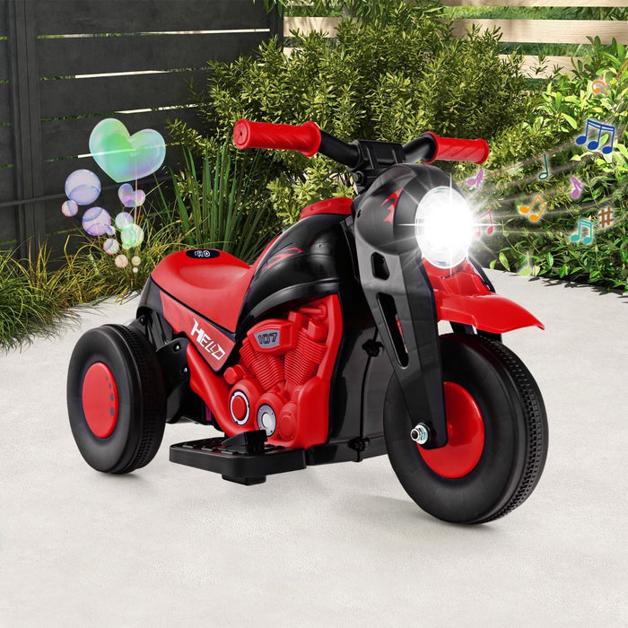 6V Kids Electric Motorcycle – Bubble Maker, Music & LED Headlights
