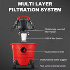 SEDOL 3-in-1 Industrial Wet & Dry Vacuum Cleaner 15L/18L High-Capacity Shop Vac with Blower Function Powerful 1500W Suction for Home Garage and Commercial Use