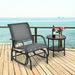 Glider Rocking Chair – Outdoor Swing Seat with Steel Frame & Breathable Fabric