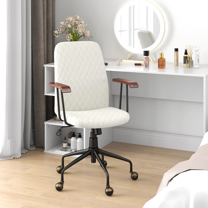 Adjustable Velvet Rocking Leisure Chair with Padded Seat