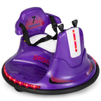 SEDOL 12V High-Performance Kids Bumper Car with 360° Zero-Turn Dual Joysticks Parental Remote Control LED Surround Lighting and Integrated USB/Story Hub
