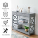 3-Tier Console Table with 1 Drawer and 2 Storage Shelves