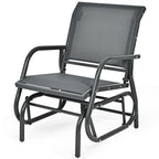 Glider Rocking Chair – Outdoor Swing Seat with Steel Frame & Breathable Fabric