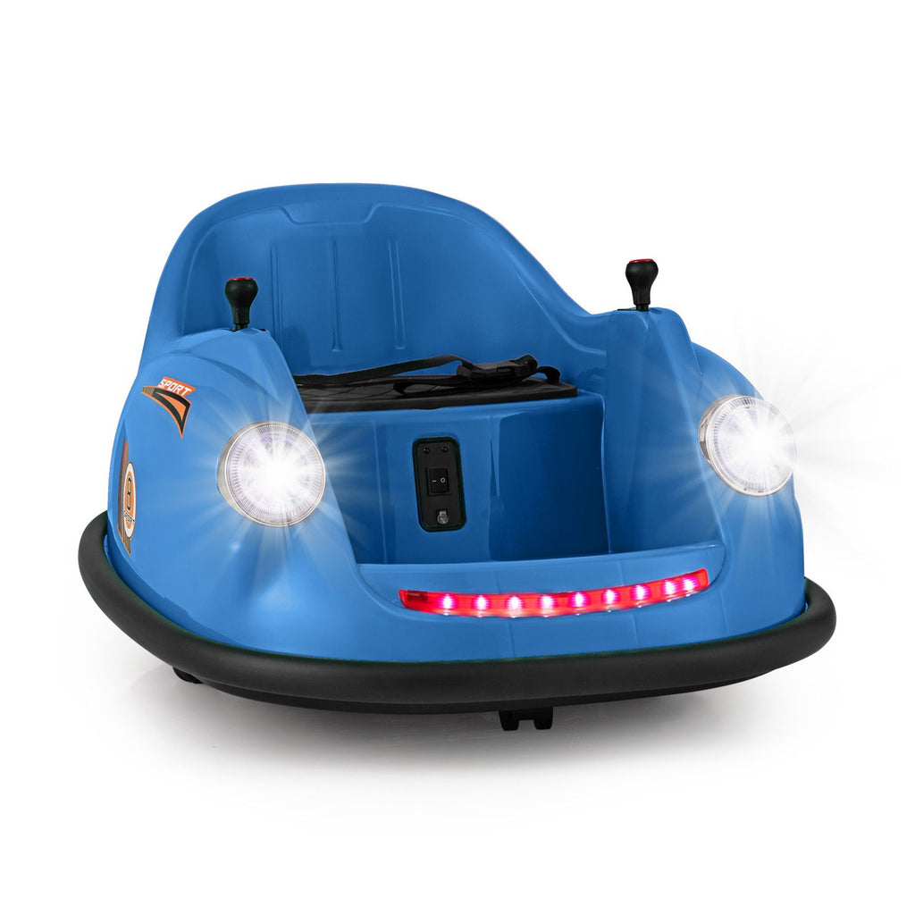 SEDOL 12V High-Torque Kids Bumper Car with Dual 10,000 RPM Motors 360° Zero-Turn Dual Levers Parental Remote Control and Wall-Safe Reinforced Bumper