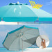 2m Patio Tilting Parasol with UPF 50+ UV Protection