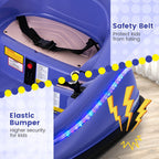 SEDOL 12V High-Performance Kids Bumper Car with 360° Zero-Turn Dual Joysticks 30m Parental Remote Override and Shock-Absorbing Elastic Bumper