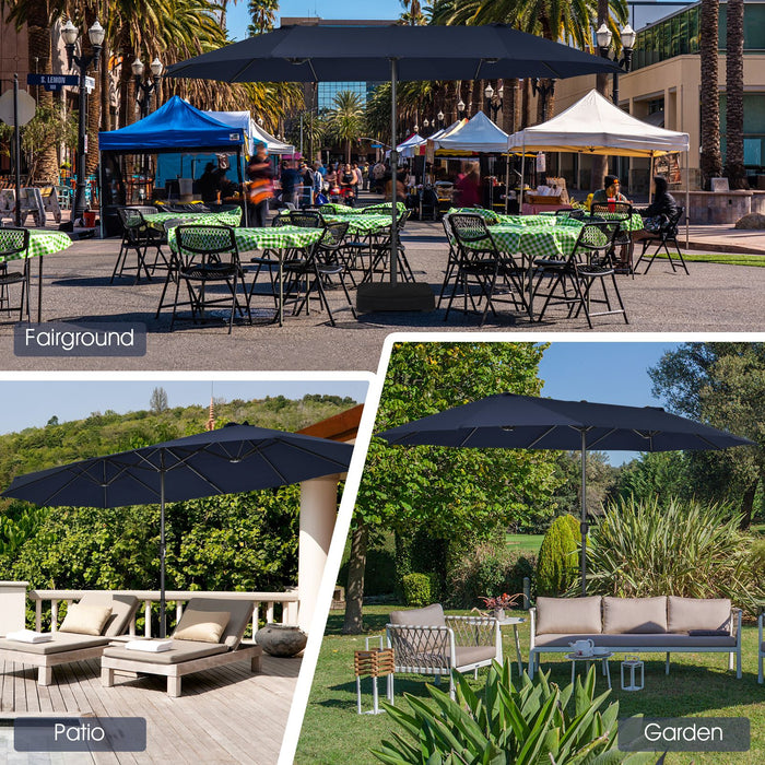 4.5m Double-Sided Outdoor Garden Parasol