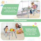 SEDOL 6-in-1 Ultimate Baby-to-Toddler High Chair & Activity Station with Building Block Tabletop Parental Booster Seat and Waterproof PU Leather Cushion – 25kg Capacity