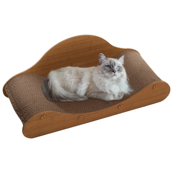 Oversized Cat Scratching Bed – Durable Cardboard Cat Sofa