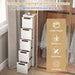 3/4/5-Drawer Narrow Storage Cabinet for Small Space