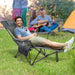 Camping Lounge Chair with Detachable Footrest