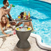 30L Patio Ice Cooler Table – Outdoor Drinks Storage