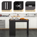 Counter Height Table with Storage Rectangular Pub Dining Table
