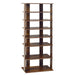 Extra Wide Wooden Vertical Shoe Rack with 7 Shelves