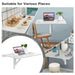 80 X 60 Cm Wall Mounted Folding Table Drop-Leaf Floating Writing Desk