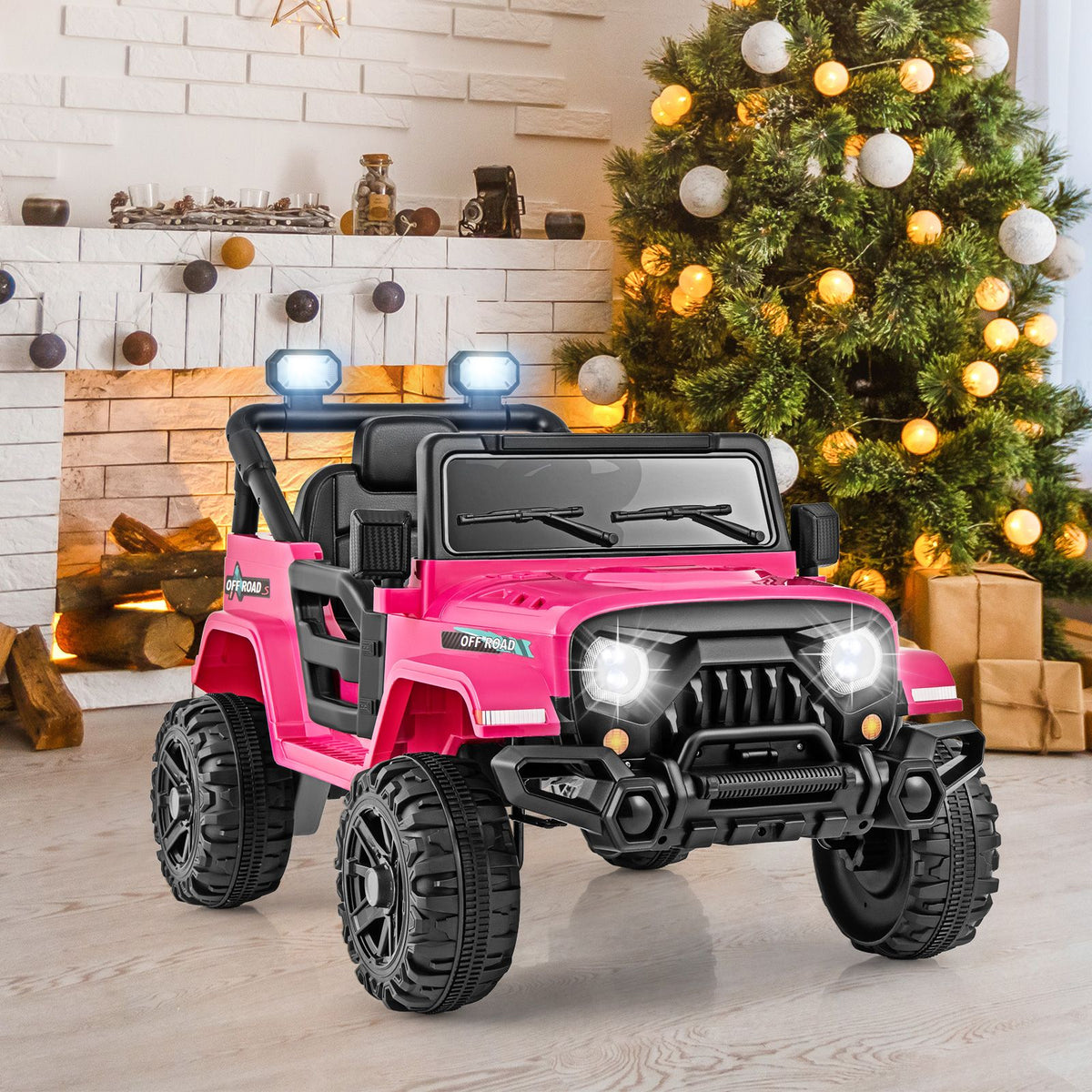 SEDOL 12V High-Performance Kids Ride-On Truck with Parental Remote Control Dual 35W Motors All-Terrain Traction and Wireless Bluetooth Music Player