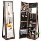 3-In-1 Mirrored Jewellery Armoire with Display Shelves
