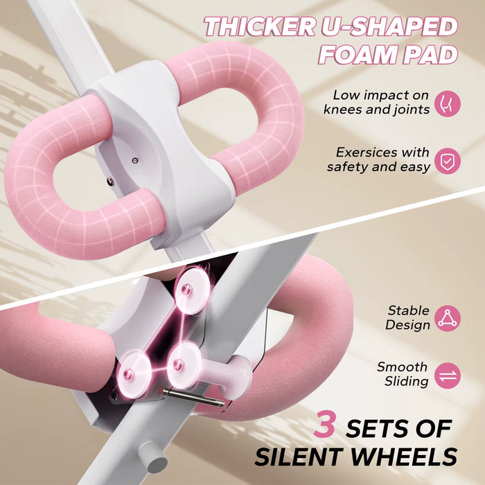 Ab Machine – Adjustable Ab Trainer, Foldable Abdominal Exercise Equipment