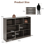 3-Tier Wooden Cube Bookcase with 8 Compartments
