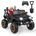 SEDOL 2-Seater 24V Kids Ride-On Truck with 4-Motor 4WD System Parental Remote Control 3-Point Safety Harness and Bonus Digging Shovel – 50kg Capacity