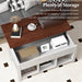 Rising Center Table with Lift Top Hidden Compartment