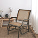Glider Rocking Chair – Outdoor Swing Seat with Steel Frame & Breathable Fabric