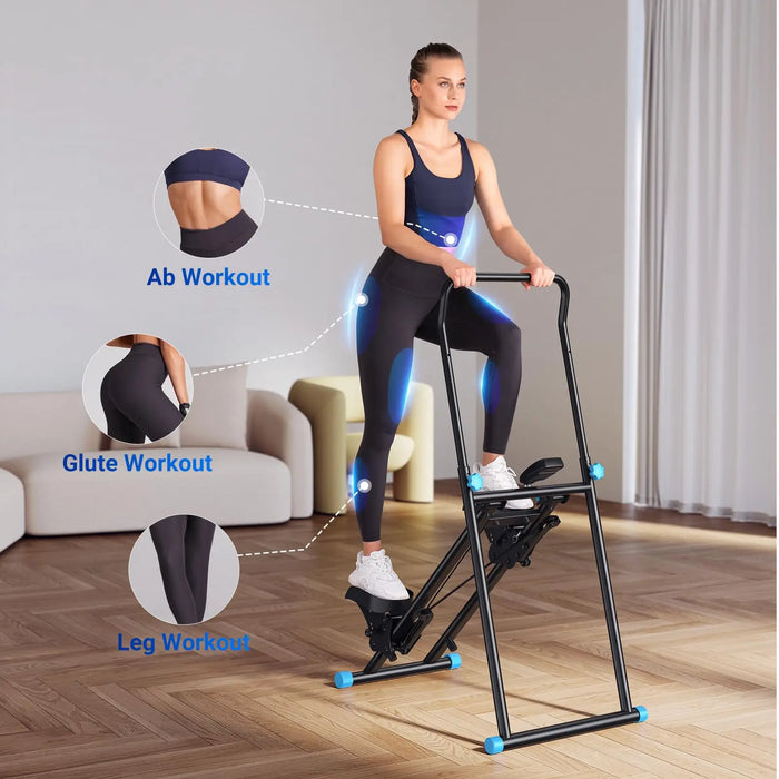 Stair Stepper Machine – Folding Vertical Climber, Compact Cardio Exercise Equipment
