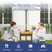 Kids Picnic Table with Cushions & Adjustable Umbrella – Fir Wood Play Table for 4