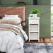 Bedside Table Made of Paulownia Wood in Country House Style