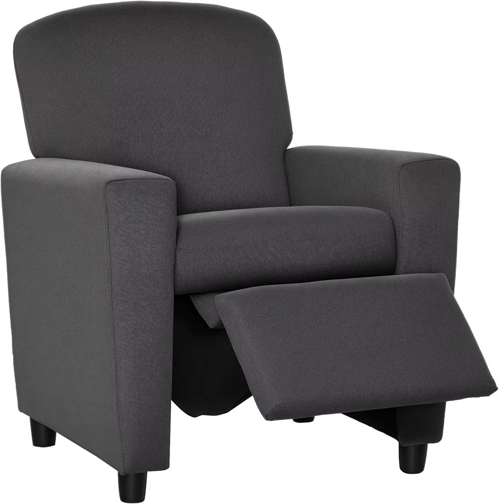 SEDOL Kids Recliner Armchair with Integrated Footrest 2-in-1 Children’s Sofa Lounger with Breathable Linen Fabric and Solid Wood Frame for Playroom & Bedroom