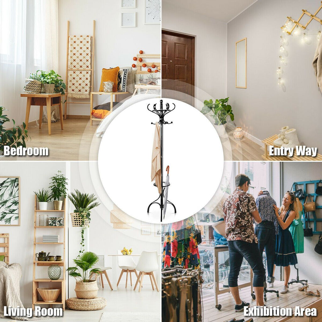 Wooden Coat and Hat Stand
