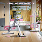 Ab Machine – Adjustable Ab Trainer, Foldable Abdominal Exercise Equipment