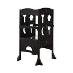 SEDOL Folding Montessori Learning Tower for Toddlers Space-Saving Height Adjustable Kitchen Helper Stool with Safety Latches and Full-Surround Guardrails