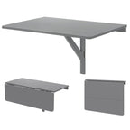 80 X 60 Cm Wall Mounted Folding Table Drop-Leaf Floating Writing Desk