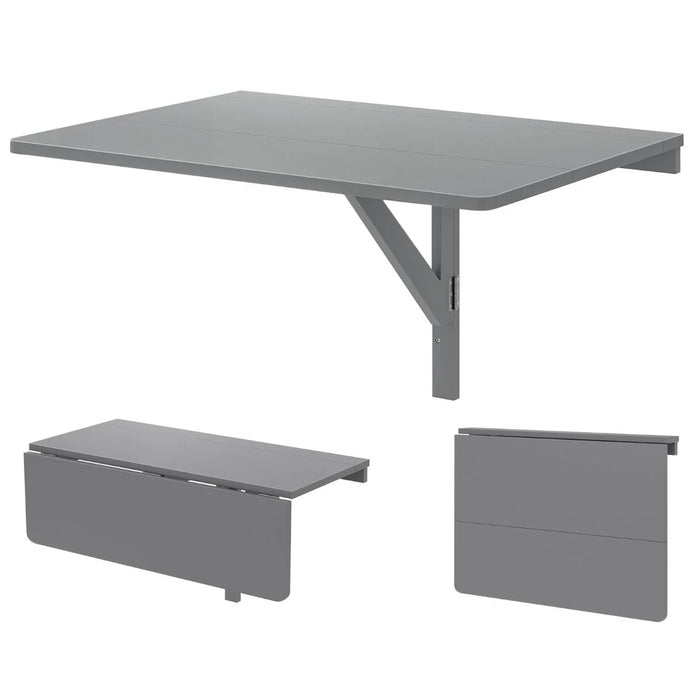 80 X 60 Cm Wall Mounted Folding Table Drop-Leaf Floating Writing Desk