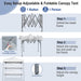 2x2m Pop-Up Canopy Tent with Adjustable Height