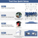 Pop-Up Canopy Gazebo Tent with 6 Removable Sidewalls & Carry Bag