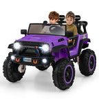 SEDOL 2-Seater 24V Kids Ride-On Truck with 4-Motor 4WD System Parental Remote Control 3-Point Safety Harness and Bonus Digging Shovel – 50kg Capacity