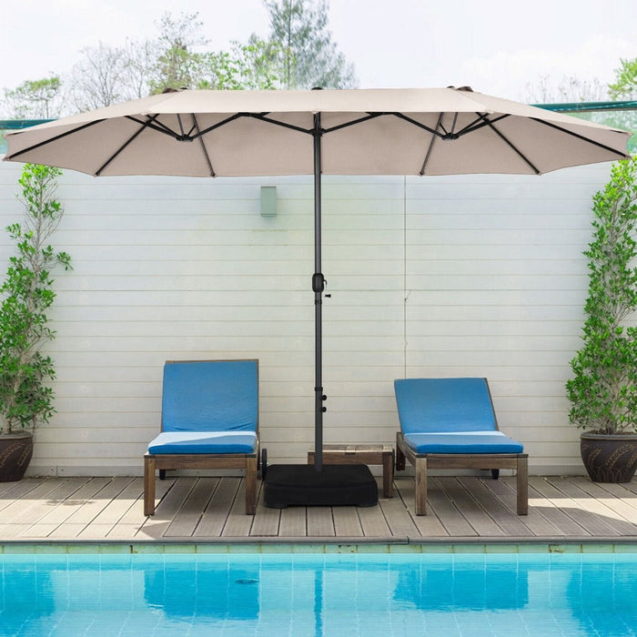 4.5m Double-Sided Outdoor Garden Parasol